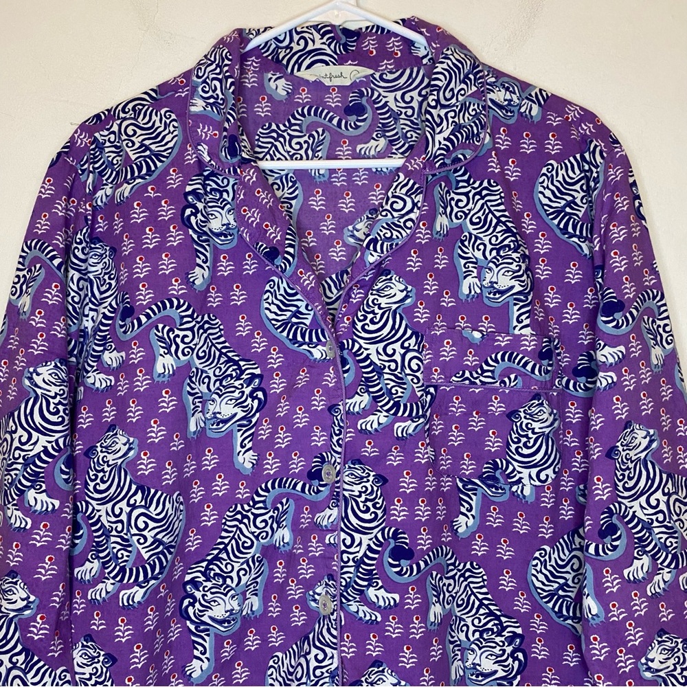 Printfresh Tiger Queen Long Sleeve Button Pj Paja… - image 4